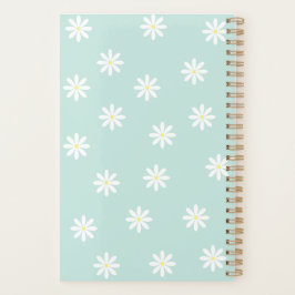 Daisy Bloom Planer – Softblaue Blumeneinband