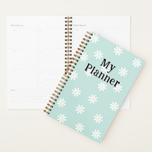 Daisy Bloom Planner – Soft Blue Floral Cover Planer (Anzeige)