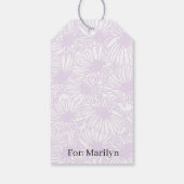 Daisy Blooms - Airy Lilac Geschenkanhänger (Rückseite)