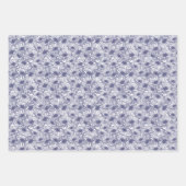 Daisy Blooms - Midnight Blue  Geschenkpapier Set (Vorderseite 2)