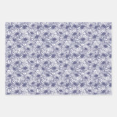 Daisy Blooms - Midnight Blue  Geschenkpapier Set (Vorderseite)