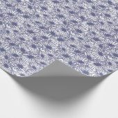 Daisy Blooms - Midnight Blue Wrapping Paper Geschenkpapier (Ecke)