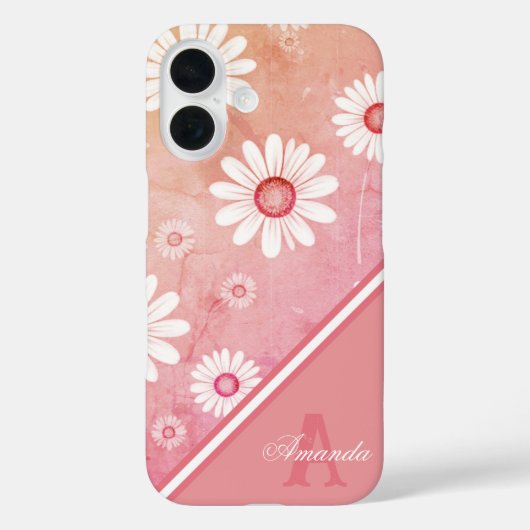 Daisy Blooms: Minimalistisches Blumenmuster Case-Mate iPhone Hülle (Rückseite)