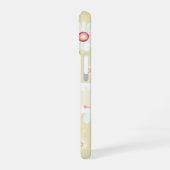 Daisy Blooms: Minimalistisches Blumenmuster iPhone 16 Hülle (Linke Seite)