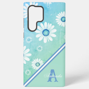 Daisy Blooms: Minimalistisches Blumenmuster Samsung Galaxy Hülle