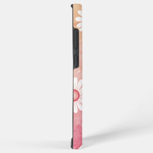 Daisy Blooms: Minimalistisches Blumenmuster Samsung Galaxy Hülle (Rechte Seite)