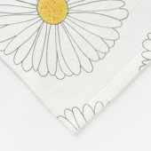 Daisy Blossom Blume Daisies Garden Party Floral Fleecedecke (Ecke)