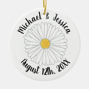 Daisy Blossom Blume Daisies Garden Party Floral Keramik Ornament
