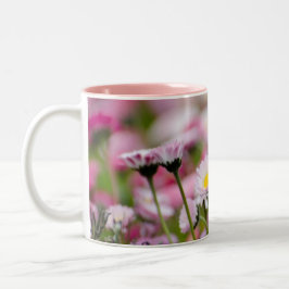 Daisy Blossoms Elegante romantische Hochzeitsfeier Zweifarbige Tasse