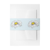 Daisy Blue Blume Einladungsbanderole (Vorderseite Beispiel)