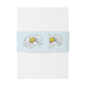 Daisy Blue Blume Einladungsbanderole (Rückseitenbeispiel)