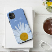 Daisy Blue Elegant White Script Case-Mate iPhone Hülle