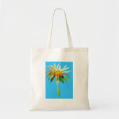 Daisy Blue Modern Art Blume Tragetasche (Vorne)