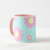 Daisy Blue Pink Tasse (Vorderseite Links)