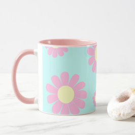 Daisy Blue Pink Tasse