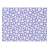 Daisy Blue Pink Tischdecke (Vorderseite (Horizontal))