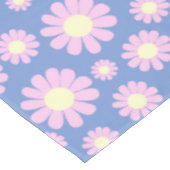 Daisy Blue Pink Tischdecke (Schrägansicht)