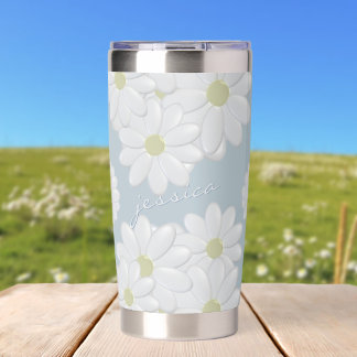 Daisy Blue Sky Springtime-Insulbler Thermobecher