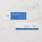 Daisy Blue Small Business Card Mini Visitenkarte (Vorne/Hinten)