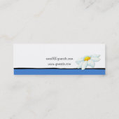 Daisy Blue Small Business Card Mini Visitenkarte (Rückseite)