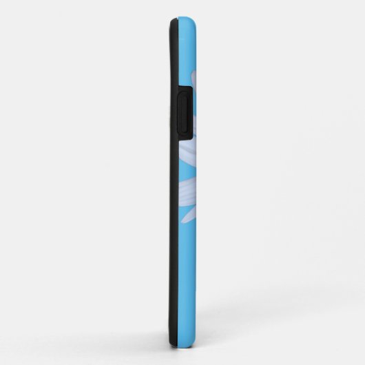 Daisy Blue White Script Case-Mate iPhone Case (Hinten/Rechts)