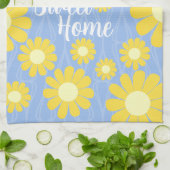 Daisy Blue Yellow Sweet Zuhause Geschirrtuch (Gefaltet)