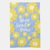 Daisy Blue Yellow Sweet Zuhause Geschirrtuch (Vertikal)