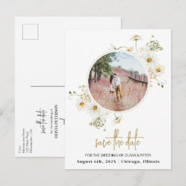 Daisy blüht Save the Date Foto Postkarte