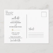 Daisy blüht Save the Date Foto Postkarte (Rückseite)