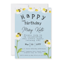 Daisy Blume 1. Geburtstag Honey Bee