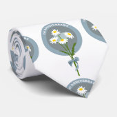 Daisy Blume 1. Hochzeit / Verlobung Jubiläum Krawatte (Gerollt)