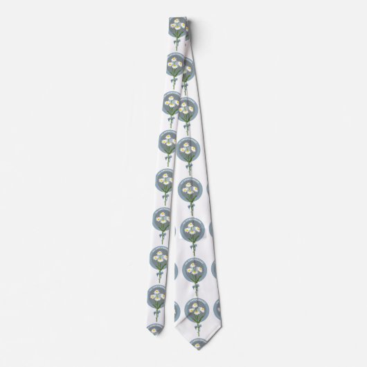 Daisy Blume 1. Hochzeit / Verlobung Jubiläum Krawatte (Rückseite)