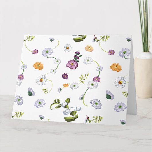 Daisy Blume 2 Dankeskarte (Vorderseite)