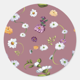 Daisy Blume 3 Runder Aufkleber