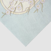 Daisy Blume Arch Aquamarin Blue Decoupage Art Seidenpapier (Detail)