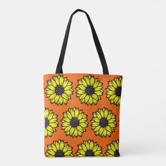 "Daisy" Blume Art Pattern Tasche (Rückseite)