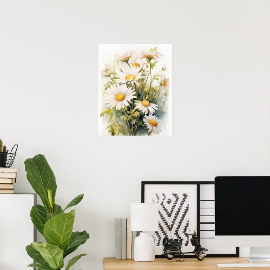 Daisy Blume Art Print Poster (Heimbüro)