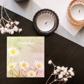 Daisy-Blume auf Vintagem Hintergrund Notizblock