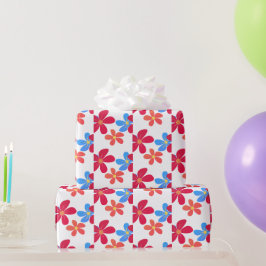 Daisy Blume auf Weiß Geschenkpapier