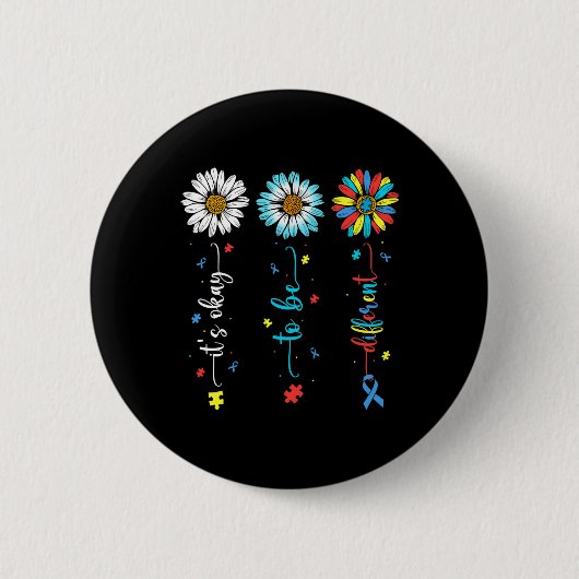 Daisy Blume Autismus Bewusstsein, dass sein Ok and Button (Vorderseite)