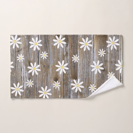 Daisy Blume Barn Board Hütte Daisy Badhandtuch Set (Handtuch)