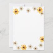 Daisy Blume Bay Bee in Bloom Baby Shower Einladung (Rückseite)