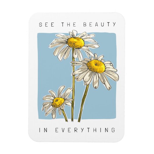 Daisy Blume Beauty Slogan Magnet (Vertikal)