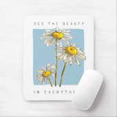 Daisy Blume Beauty Slogan Mousepad (Mit Mouse)