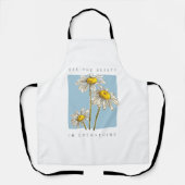 Daisy Blume Beauty Slogan Schürze (Vorderseite)