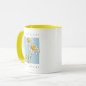 Daisy Blume Beauty Slogan Tasse (Vorderseite Links)