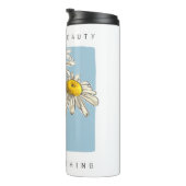 Daisy Blume Beauty Slogan Thermosbecher (Nach rechts gedreht)