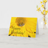 Daisy Blume & Bee Birthday Card Karte (Gelbe Blume)