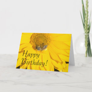 Daisy Blume & Bee Birthday Card Karte