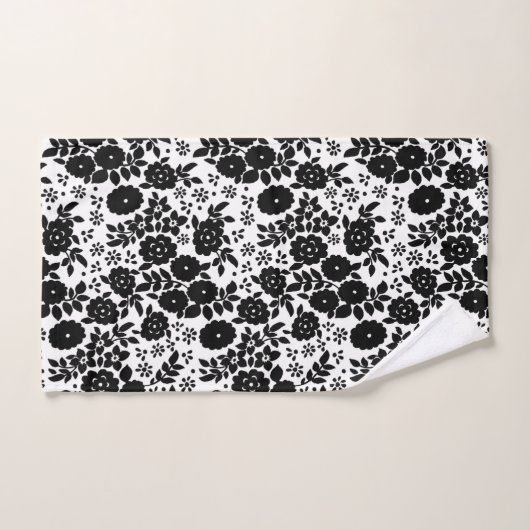 Daisy Blume Black Strip Badetuch Set (Handtuch)